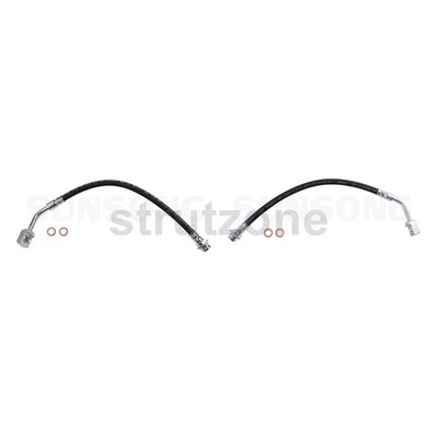 2 linhas de freio hidráulicas de freio dianteiro compatível com 2005 2006 2007 Chevrolet Uplander_ - Imagem 1 de 4