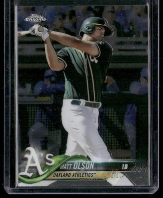 2018 Topps Chrome #64 Matt Olson - Image 1 of 2