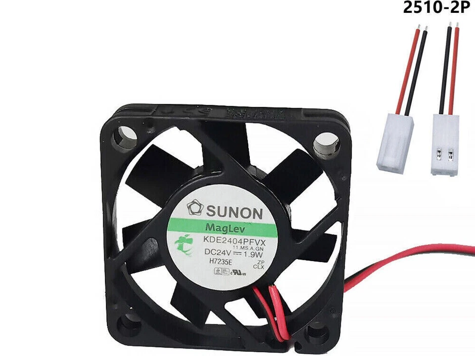 SUNON KDE2404PFVX DC 24V 1.9W 40x40x10mm 2-Wire Server Cooling Fan - Bild 1 von 1