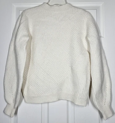 Suéter Jersey Sezane Orson Mezcla Lana Merino Talla Pequeña Marfil Silencioso Lujo Foto 1 de 4