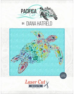 Kit de corte láser edredones PACIFICA tortuga marina kit de corte láser con patrón, apliques de tela - Imagen 1 de 2