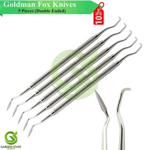 5Pcs Dental Periodontal Goldman Fox Gingivectomy Knife Perio Instruments - Picture 1 of 3
