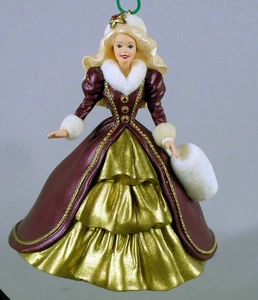 1996 HALLMARK KEEPSAKE CHRISTMAS ORNAMENT IOB HOLIDAY BARBIE #4 - Picture 1 of 9