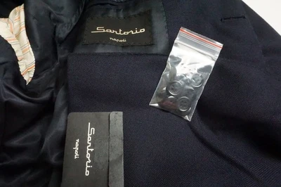 Sartorio Napoli Azul Oscuro S100s Lana 2 Piezas Traje Chaqueta Pantalones 44R TOTALMENTE NUEVO Foto 1 de 4