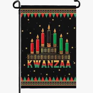 Kwanzaa Garden Flag Double Sided Polyester Yard Banner  - Picture 1 of 53