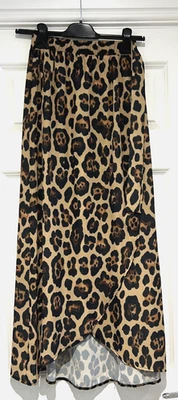 Libby Love, Brown, Animal Print, Wrap Skirt, S/M (Worn by UK10) - Image 1 of 4