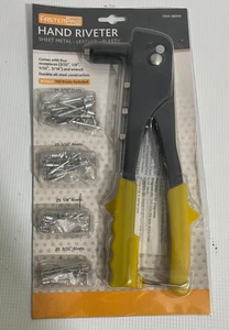 FastenPro Hand Nietzange Set mit 100 Nieten in 4 Größen - Neu im Karton - Bild 1 von 4