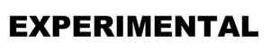Pair of 22" EXPERIMENTAL Text Decal Sticker - Pick Color - Picture 1 of 16