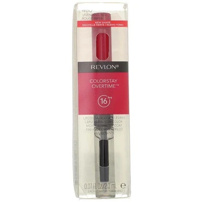 2 Pack Revlon ColorStay Overtime Lipcolor, Unending Red 480, 0.07 fl oz - Image 1 of 2