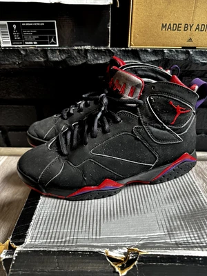 Nike Air Jordan 7 VII Retro 2002 Raptor Talla 9 Usado 304775 Negro Rojo Púrpura Foto 1 de 4