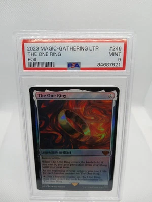 2023 MAGIC THE GATHERING LTR THE ONE RING FOIL #246 PSA 9 LORD OF THE RINGS WOTC - Image 1 of 2