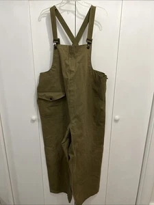 Mono con tirantes/pantalones de cubierta de colección de la década de 1940 Segunda Guerra Mundial de la Marina de los Estados Unidos talla XL, NXss 24161, VERDE - Imagen 1 de 9