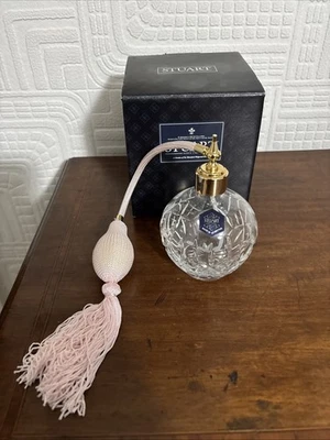 Stuart Crystal Cut Perfume Spray Atomiser Bottle - Still With Labels On Boxed - Image 1 of 4
