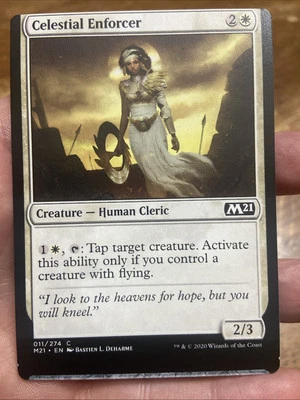 Celestial Enforcer MTG Misprint Miscut - Image 1 of 2