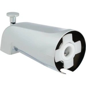 Caño de bañera desviador cromado Seasons 425170 zinc fundido a presión accesorio de compresión de 5/8" - Imagen 1 de 3