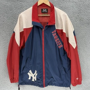 Vintage MIRAGE 1990s NY New York Yankees Windbreaker Jacket Street Wear Mens L - Picture 1 of 15