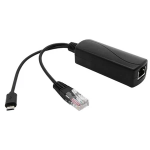 Micro USB 48V to 5V Splitter 2A PoE Power Over Ethernet Adapter Connector Kit - Afbeelding 1 van 6