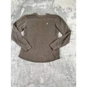 Men’s Brown  Volcom Henley XL Good Condition - Picture 1 of 10