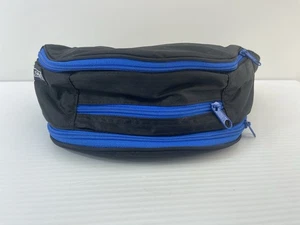 Vintage 80er Lands' End Bauchtasche Hüftgürtel 3 Reißverschlusstaschen verstellbar schwarz - Bild 1 von 7
