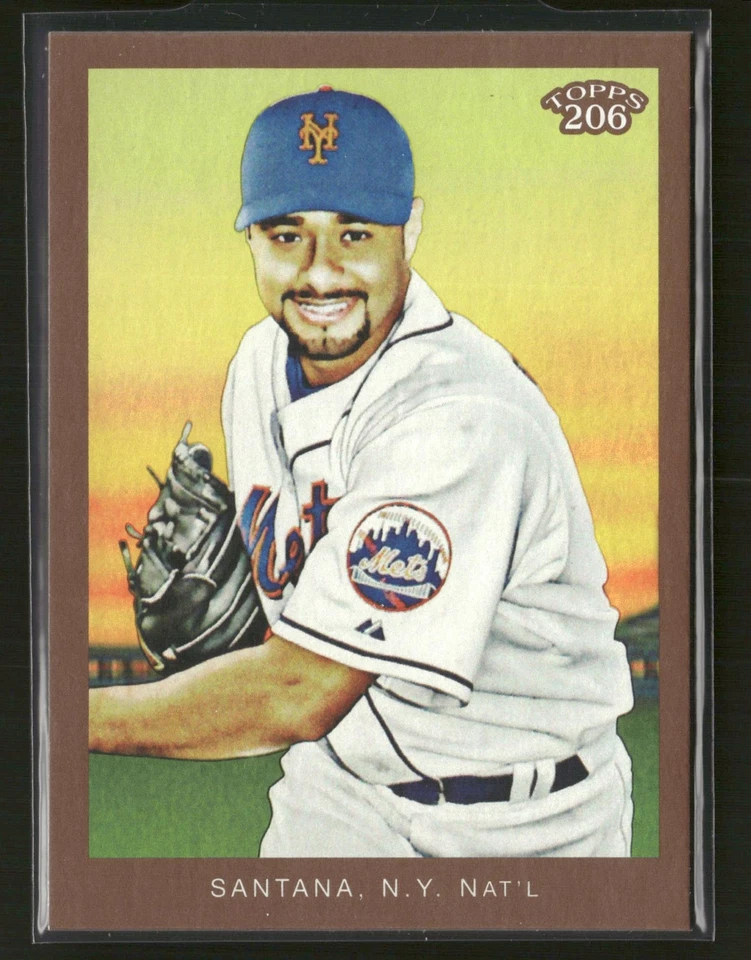 Johan Santana 2009 Topps 206 #124 New York Mets - Image 1 of 2