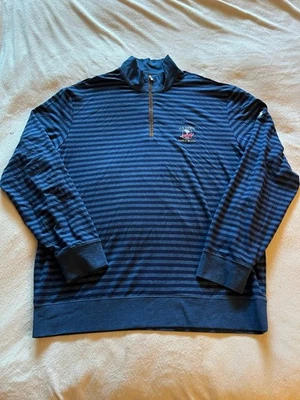 Pullover Ralph Lauren para hombre XL rayas azules 2019 US Open Guijarro Playa Golf Foto 1 de 4