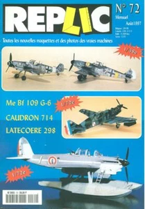 REPLIC 72 MESSERSCHMITT Bf109G-6 / CAUDRON 714 / LATECOERE 298 FLOATPLANE - Picture 1 of 4