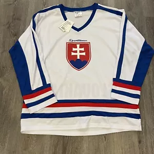 Team Slovakia National Team SIHF Replica Hockey Jersey Size Men’s L NEW - Picture 1 of 8