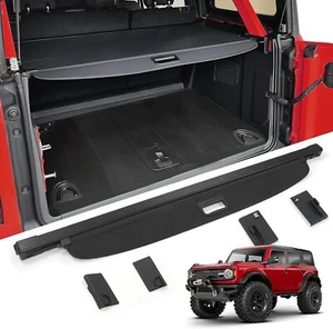 RETRACTABLE CARGO COVER SHADE SHIELD FOR FORD BRONCO 4 DOOR 2021-2023 TRUNK - Picture 1 of 6