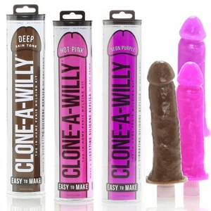 Clone-A-Willy - Kit Hot Pink - Neon Purple - Deep Skin Tone | Clona il tuo pene - Foto 1 di 10