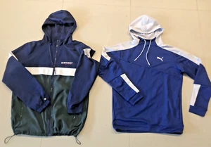 LIKE NEW MENS STUSSY & PUMA HOODIE TRACK TOP TRACKSUIT SPORT TOP BOTH Size M - Picture 1 of 12