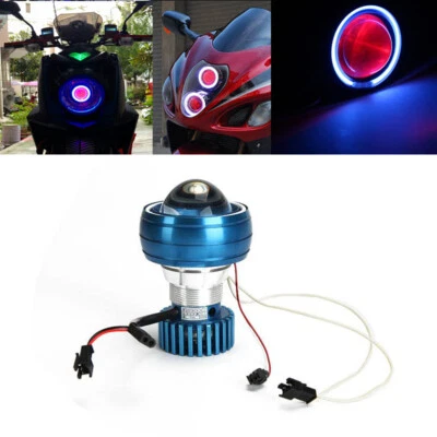 Headlight LED Projector Red Demon Light For Suzuki GSXR 600 750 1000 Hayabusa - Image 1 of 4