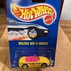 1991 Hot Wheels #172 Mazda Mx-5 Miata Vhtf Blue Card Co-Mold Lime Wheels