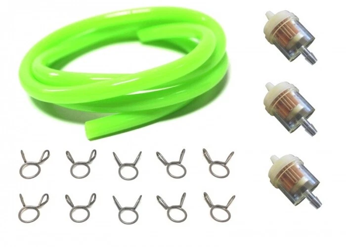 Benzinschlauch Neon Grün Federklemme Filter Set für Peugeot Speedfight 1 2 3 4 - Bild 1 von 1