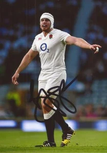 ENGLAND & GLOUCESTER RUGBY UNION: BEN MORGAN SIGNED 6x4 ACTION PHOTO+COA - Picture 1 of 1