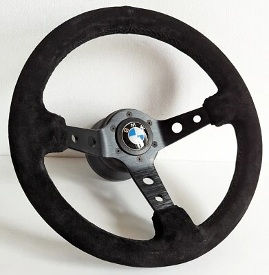Volante adecuado para BMW Gamuza Alcantara Sport Plato Profundo E31 E34 E36 92-96' Foto 1 de 4
