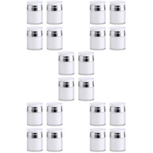 5 Pack Cream Bottle Travel Press down Dispenser Skin Care Containers Pump - Picture 1 of 12