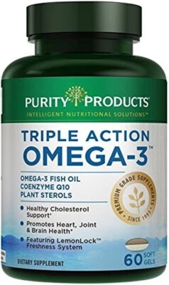 Purity Products Triple Acción Omega-3 - 60 cápsulas blandas Foto 1 de 2