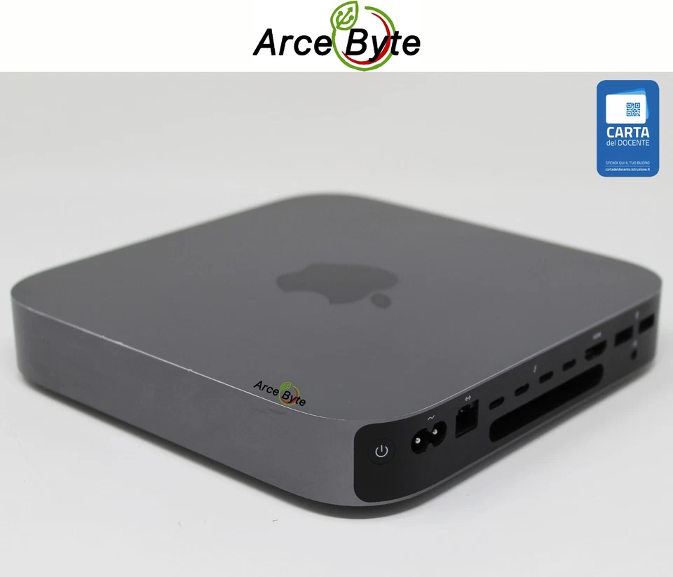 APPLE MAC MINI 2018 INTEL CORE i5 3 GHZ SSD 256 GB RAM 8 GB SEQUOIA FATTURA - Immagine 1 di 4