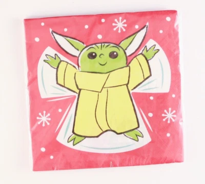 Nuevo Star Wars Disney Mandalorian Grogu Paquete Sellado de 8 Servilletas -12.75" x 12.75" Foto 1 de 2
