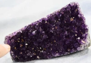 Super lila Amethyst Geode Kathedrale Uruguay flach freistehend 103 mm 4,1" 223d - Bild 1 von 12