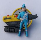 THUNDERBIRDS PIN BADGE THE MOLE & VIRGIL TRACY GERRY ANDERSON REF #4