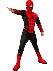 SALE Official Deluxe No Way Home Spiderman Jumpsuit & Mask Marvel Kids Costume - Picture 1 of 1