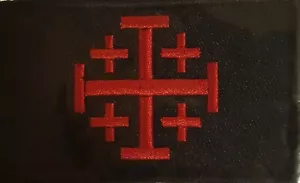 Knight Templar Patch Red & Black - Picture 1 of 1