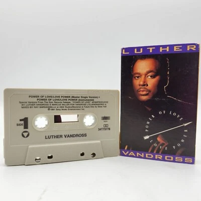 Luther Vandross Power of Love Love Power Cassette Single 1991 Sony 34T 73778 - Image 1 of 4