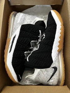 Size 12 - Nike LeBron 18 Black White Gum - Picture 1 of 7