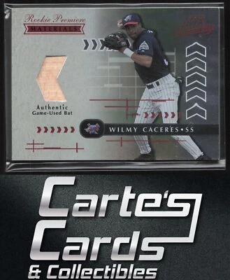Wilmy Caceres 2001 Playoff Absolute Memorabilia #153 Bat Rookie Angels 485/700 - Image 1 of 2