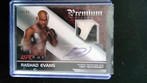 UFC SIGNED RASHAD EVANS CARD