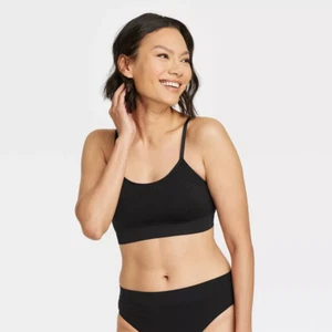 Auden Women's Seamless Bralette Black Medium - Picture 1 of 12