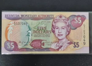 2000 Bermuda 5 Dollars BANKNOTE CURRENCY UNC - Picture 1 of 2