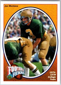 1991 Upper Deck Joe Montana Heroes #1 Joe Montana/1974-78 College Years - Picture 1 of 2